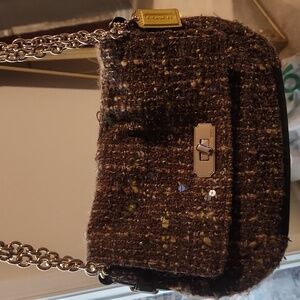 COACH Carla tweed handbag